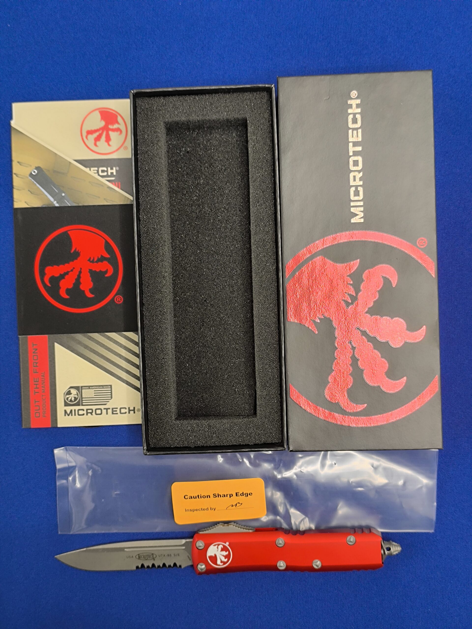 Фронтальный нож Microtech UTX-85 S/E 231-11 APRD, сталь M390