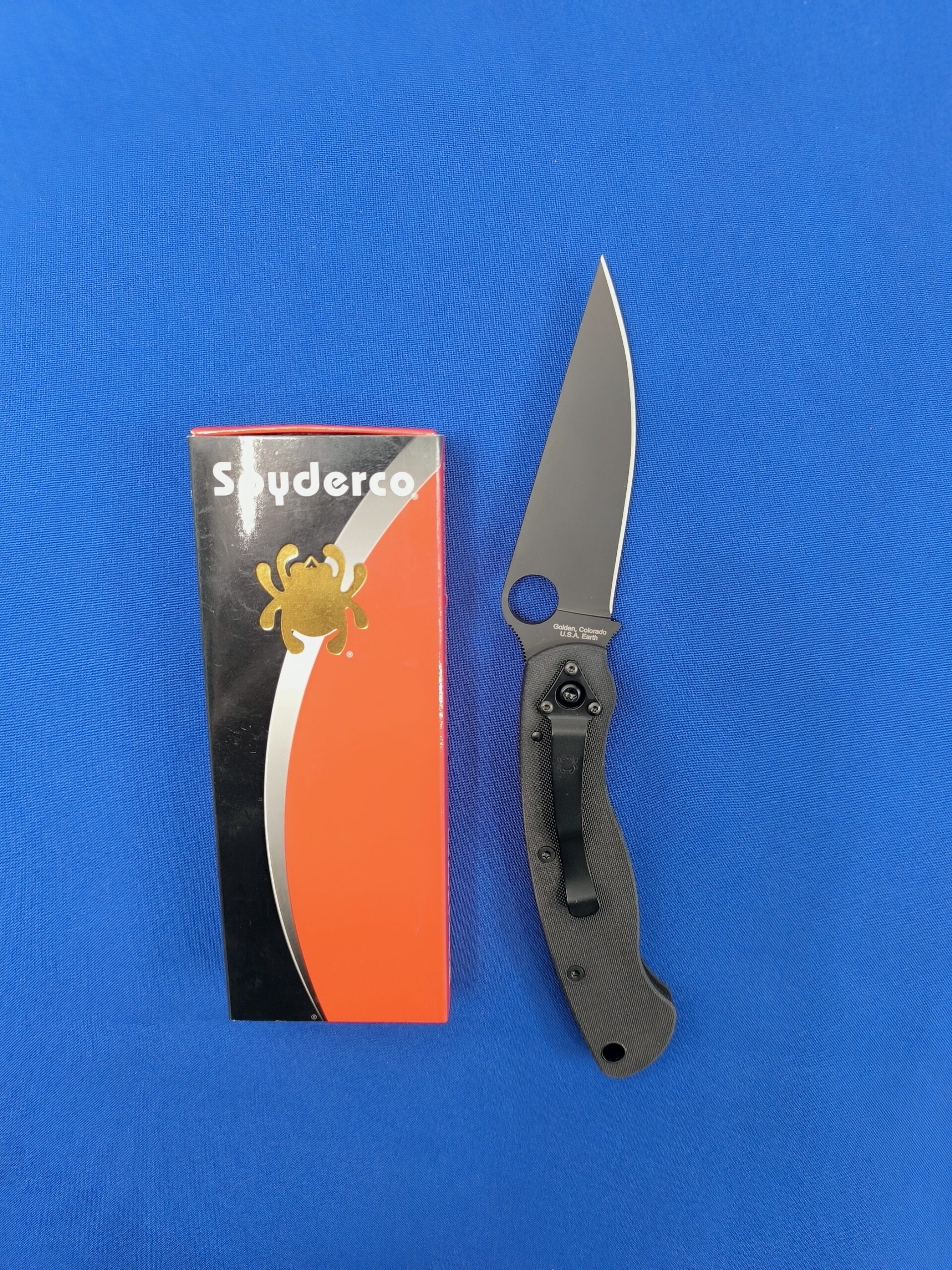 Складной нож Spyderco C36 GPBK, MILITARY BK G10, сталь S-30V