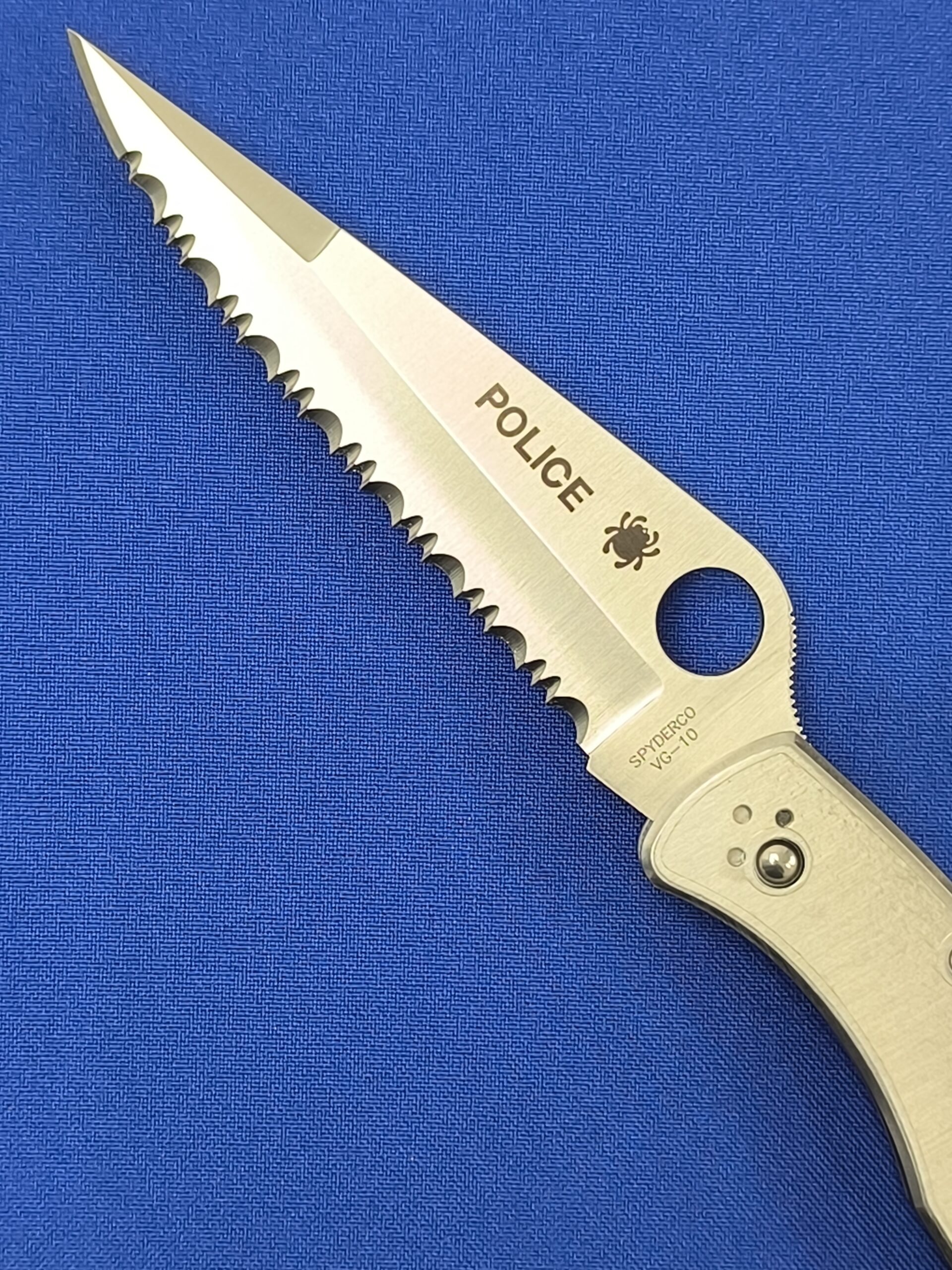 Складной нож Spyderco C07 S, POLICE MODEL SS , сталь VG-10