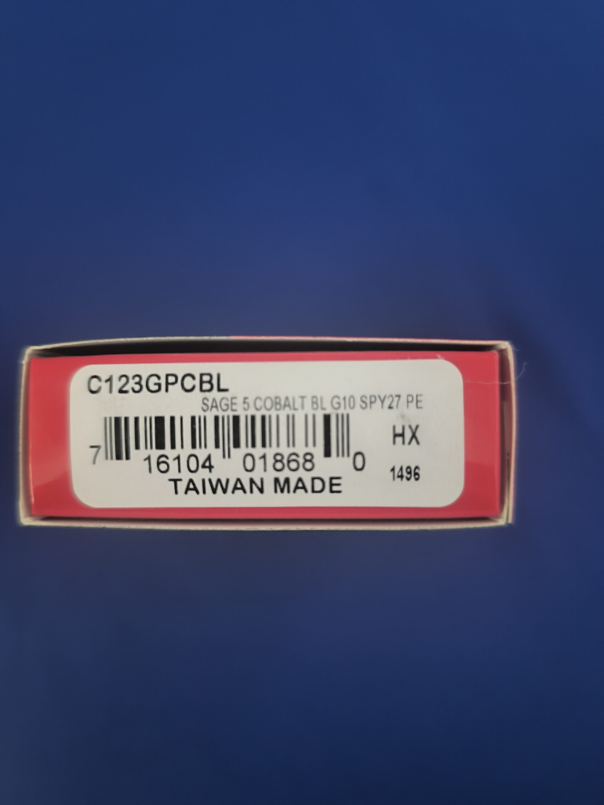 Складной нож Spyderco C123 GPCBL, SAGE 5 COBALT BL G10, сталь SPY27