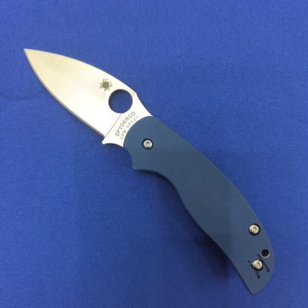 Складной нож Spyderco  C123 GPCBL, SAGE 5 COBALT BL G10, сталь SPY27