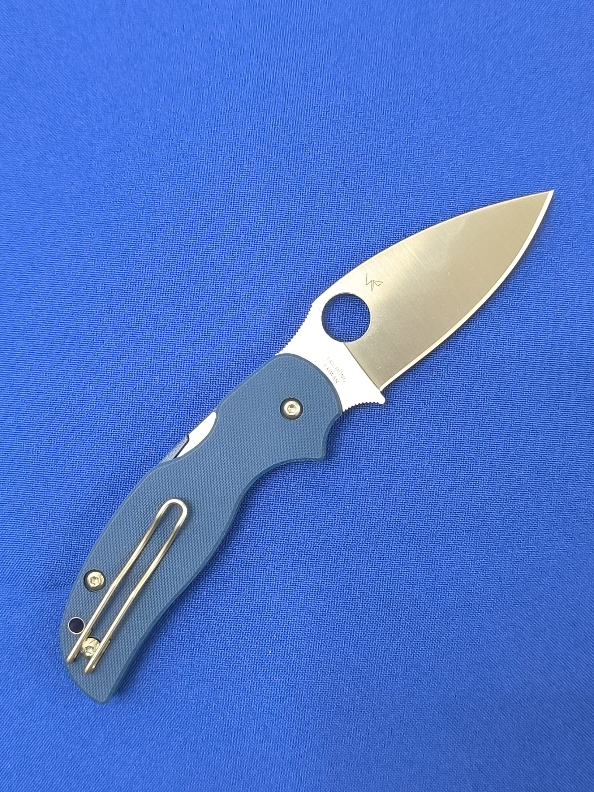 Складной нож Spyderco C123 GPCBL, SAGE 5 COBALT BL G10, сталь SPY27