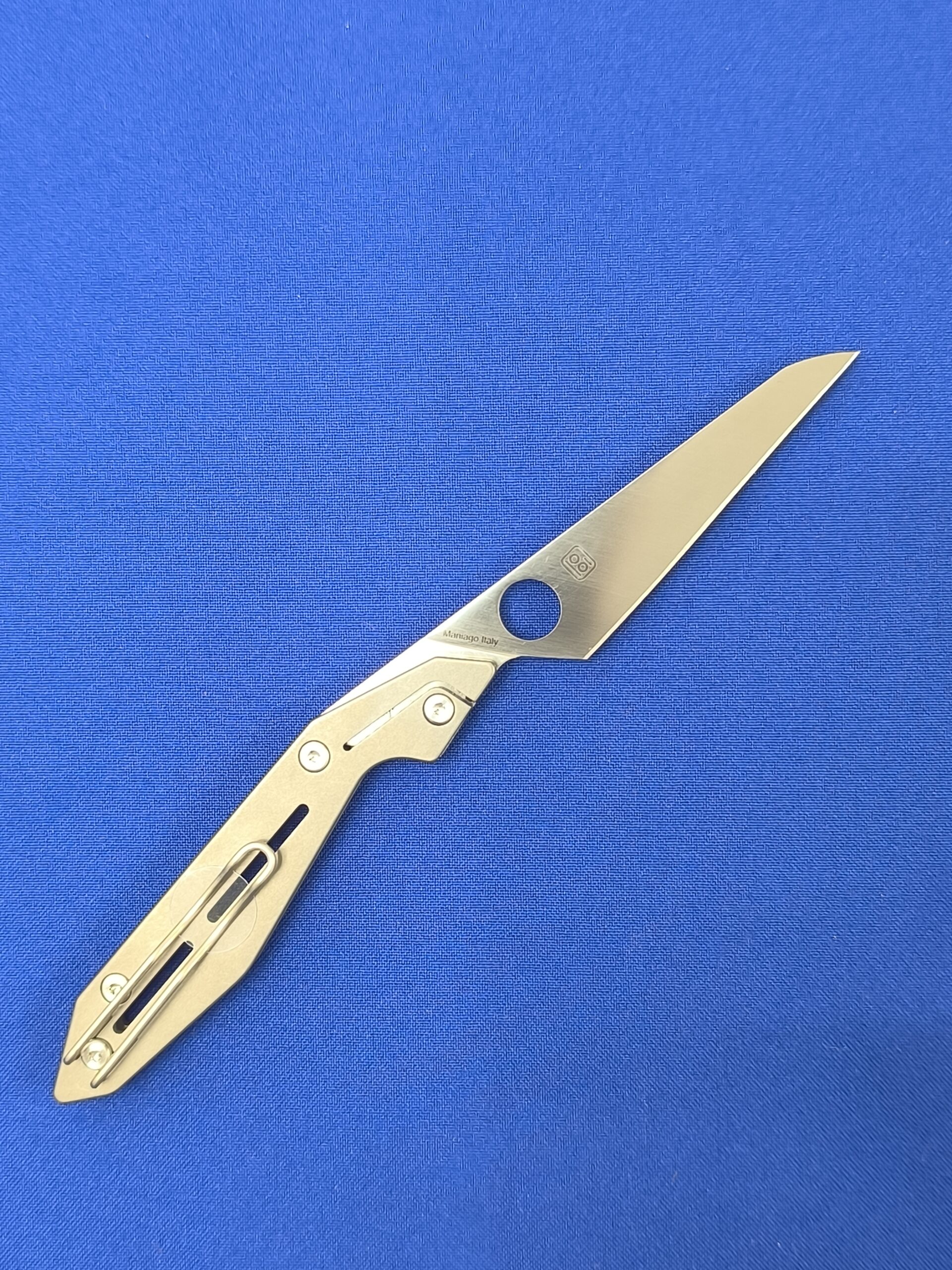 Складной нож Spyderco C270 TIP, NAND TITANIUM, сталь M398